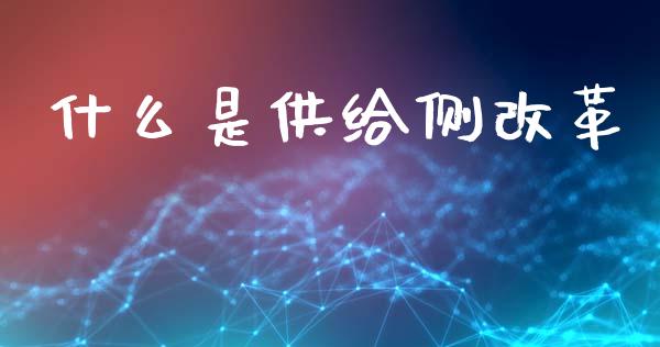 什么是供给侧改革_https://m.ycdhulan.com_财经要闻_第1张