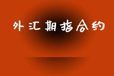 外汇期指合约_https://m.ycdhulan.com_国际金融_第1张