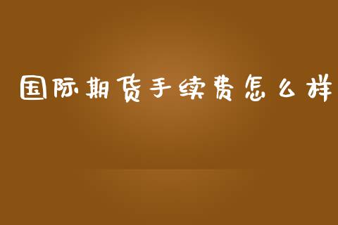 国际期货手续费怎么样_国际金融_第1张_财经要闻_股市在线_理财产品_国际金融 国际期货手续费怎么样_https://m.ycdhulan.com_国际金融_第1张