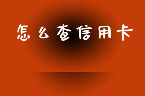 怎么查信用卡_https://m.ycdhulan.com_财经要闻_第1张