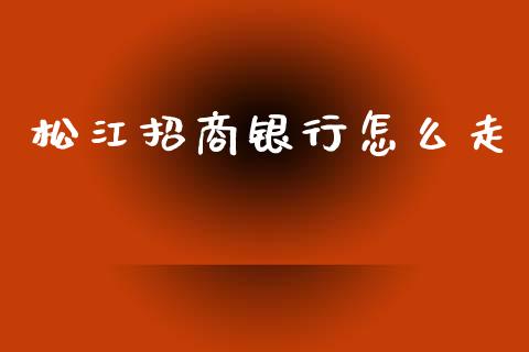 松江招商银行怎么走_https://m.ycdhulan.com_财经要闻_第1张