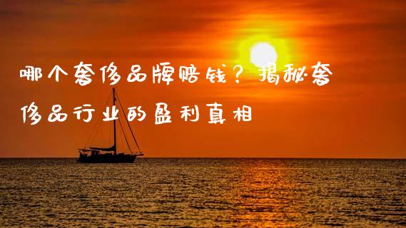 哪个奢侈品牌赔钱？揭秘奢侈品行业的盈利真相_https://m.ycdhulan.com_证券新闻_第1张