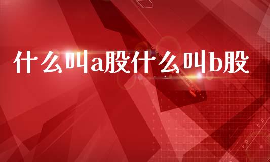 什么叫a股什么叫b股_https://m.ycdhulan.com_股市在线_第1张