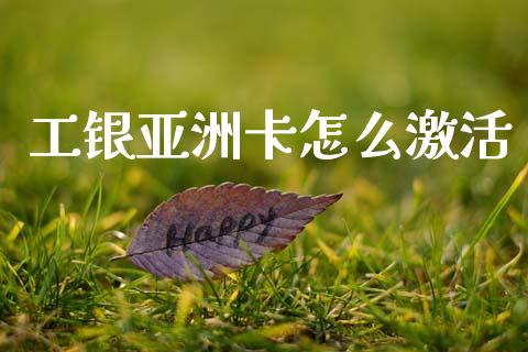 工银亚洲卡怎么激活_https://m.ycdhulan.com_股市在线_第1张