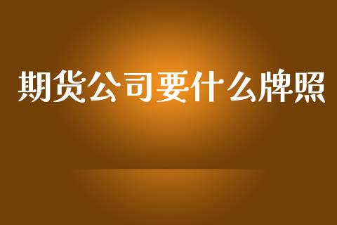 期货公司要什么牌照_https://m.ycdhulan.com_证券新闻_第1张