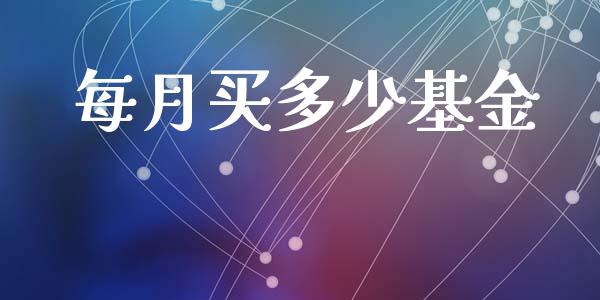 每月买多少基金_https://m.ycdhulan.com_国际金融_第1张