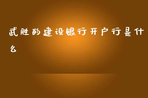 武胜的建设银行开户行是什么_https://m.ycdhulan.com_国际金融_第1张