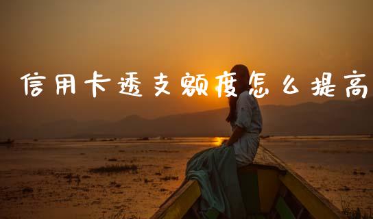 信用卡透支额度怎么提高_https://m.ycdhulan.com_证券新闻_第1张