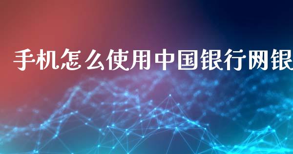 手机怎么使用中国银行网银_https://m.ycdhulan.com_股市在线_第1张