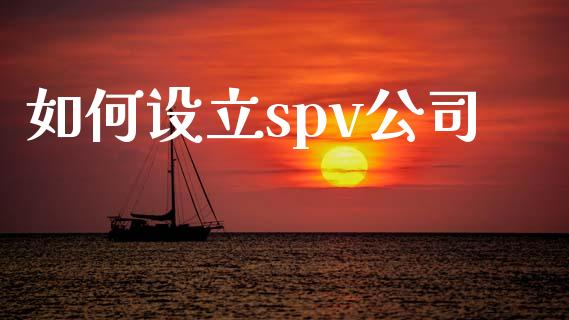 如何设立spv公司_https://m.ycdhulan.com_股市在线_第1张