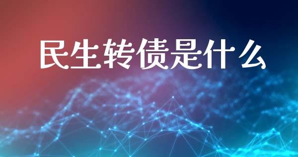 民生转债是什么_https://m.ycdhulan.com_国际金融_第1张