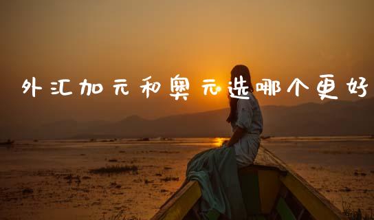 外汇加元和奥元选哪个更好_https://m.ycdhulan.com_证券新闻_第1张