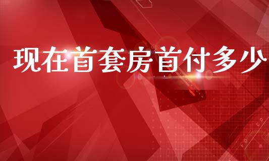 现在首套房首付多少_https://m.ycdhulan.com_财经要闻_第1张