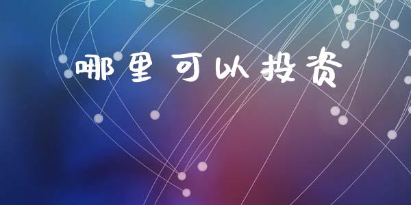 哪里可以投资_https://m.ycdhulan.com_期货交易_第1张