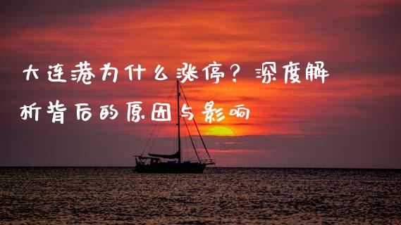 大连港为什么涨停？深度解析背后的原因与影响_https://m.ycdhulan.com_国际金融_第1张