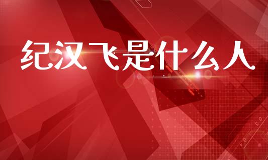 纪汉飞是什么人_https://m.ycdhulan.com_理财产品_第1张