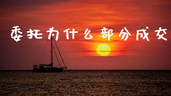 委托为什么部分成交_https://m.ycdhulan.com_理财产品_第1张