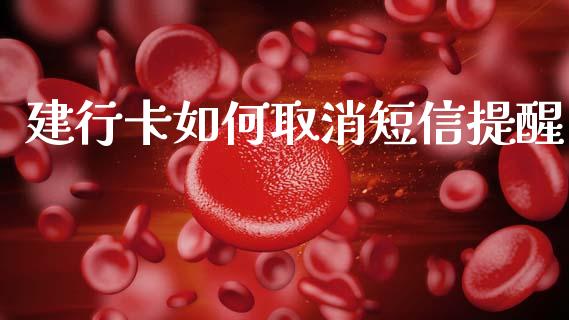 建行卡如何取消短信提醒_https://m.ycdhulan.com_股市在线_第1张