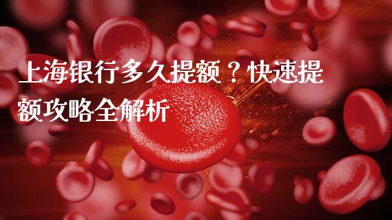 上海银行多久提额？快速提额攻略全解析_https://m.ycdhulan.com_股市在线_第1张