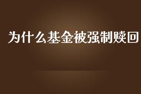 为什么基金被强制赎回_https://m.ycdhulan.com_期货交易_第1张