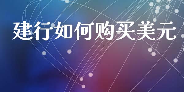 建行如何购买美元_https://m.ycdhulan.com_期货交易_第1张
