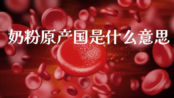 奶粉原产国是什么意思_https://m.ycdhulan.com_国际金融_第1张