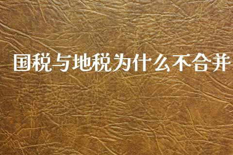 国税与地税为什么不合并_https://m.ycdhulan.com_财经要闻_第1张