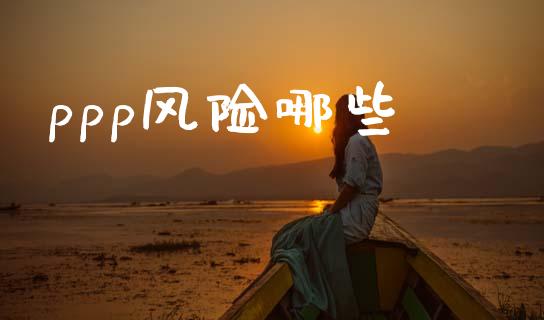 ppp风险哪些_https://m.ycdhulan.com_财经要闻_第1张