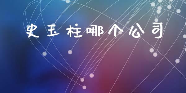 史玉柱哪个公司_https://m.ycdhulan.com_财经要闻_第1张
