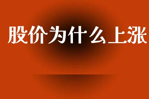 股价为什么上涨_https://m.ycdhulan.com_财经要闻_第1张