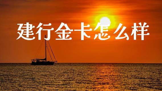 建行金卡怎么样_https://m.ycdhulan.com_证券新闻_第1张