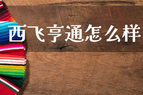 西飞亨通怎么样_https://m.ycdhulan.com_理财产品_第1张