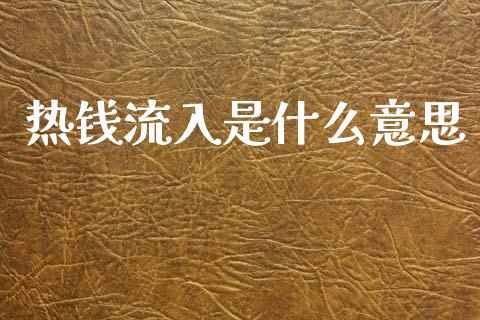 热钱流入是什么意思_https://m.ycdhulan.com_股市在线_第1张