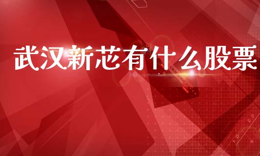 武汉新芯有什么股票_https://m.ycdhulan.com_理财产品_第1张