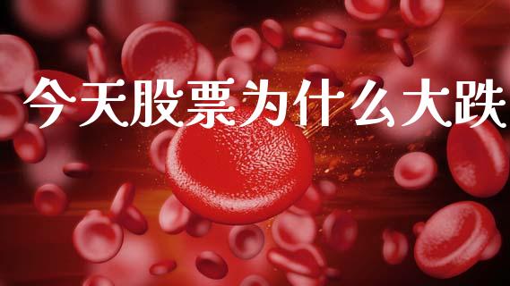 今天股票为什么大跌_https://m.ycdhulan.com_理财产品_第1张