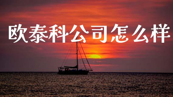 欧泰科公司怎么样_https://m.ycdhulan.com_股市在线_第1张