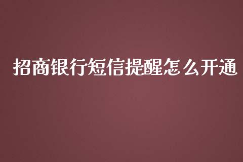 招商银行短信提醒怎么开通_https://m.ycdhulan.com_股市在线_第1张