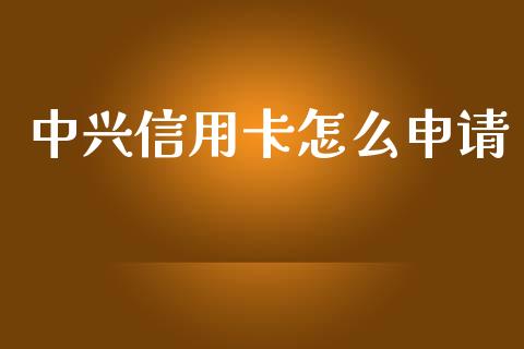 中兴信用卡怎么申请_https://m.ycdhulan.com_股市在线_第1张