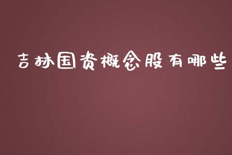 吉林国资概念股有哪些_https://m.ycdhulan.com_股市在线_第1张
