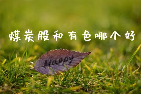 煤炭股和有色哪个好_https://m.ycdhulan.com_国际金融_第1张
