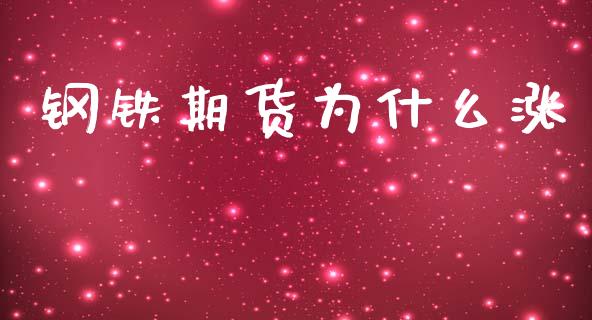 钢铁期货为什么涨_https://m.ycdhulan.com_期货交易_第1张