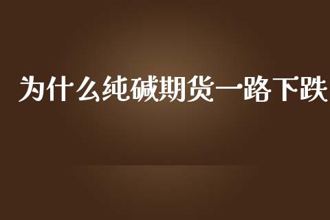 为什么纯碱期货一路下跌_理财产品_第1张_财经要闻_股市在线_理财产品_国际金融 为什么纯碱期货一路下跌_https://m.ycdhulan.com_理财产品_第1张