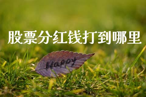 股票分红钱打到哪里_https://m.ycdhulan.com_证券新闻_第1张
