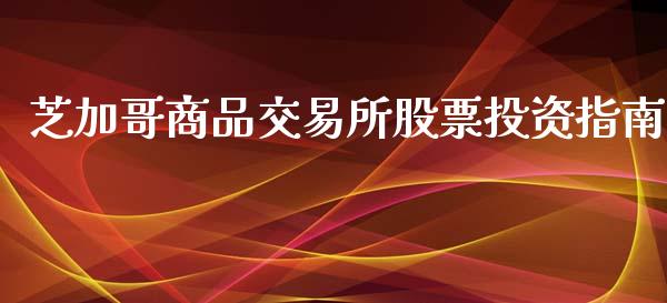 芝加哥商品交易所股票投资指南_https://m.ycdhulan.com_期货交易_第1张