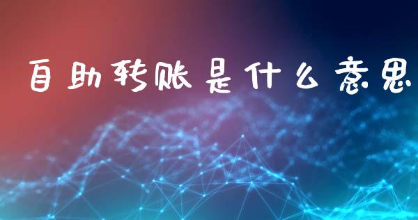 自助转账是什么意思_https://m.ycdhulan.com_财经要闻_第1张