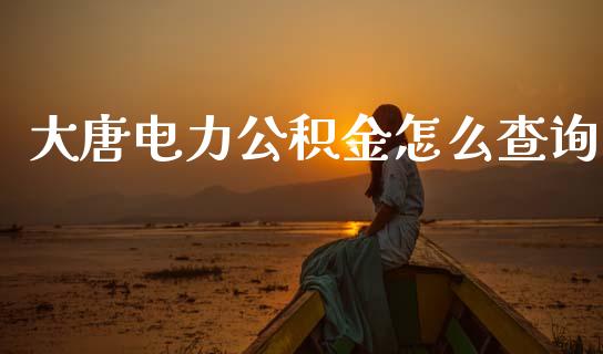 大唐电力公积金怎么查询_https://m.ycdhulan.com_财经要闻_第1张