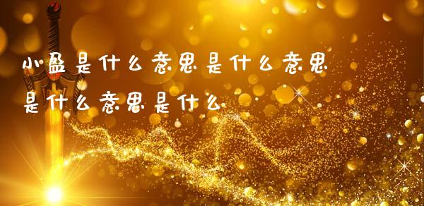 小盈是什么意思是什么意思是什么意思是什么_https://m.ycdhulan.com_理财产品_第1张