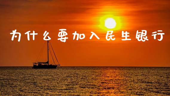 为什么要加入民生银行_https://m.ycdhulan.com_国际金融_第1张
