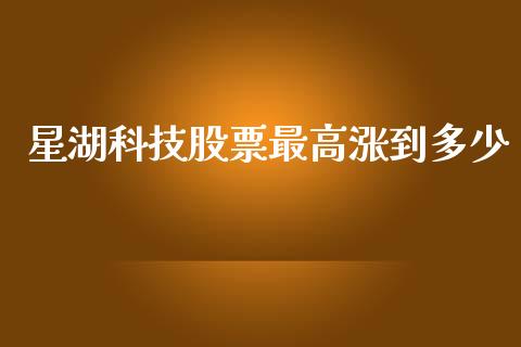 星湖科技股票最高涨到多少_https://m.ycdhulan.com_财经要闻_第1张