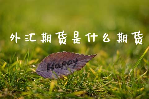 外汇期货是什么期货_https://m.ycdhulan.com_理财产品_第1张